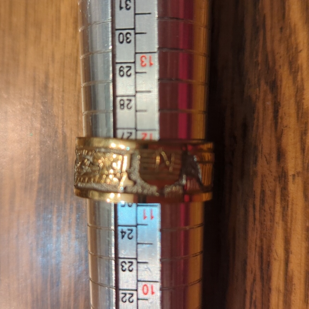 Native American Navajo Vintage Storyteller Ring Size 11 1/2 - Picture 11 of 12